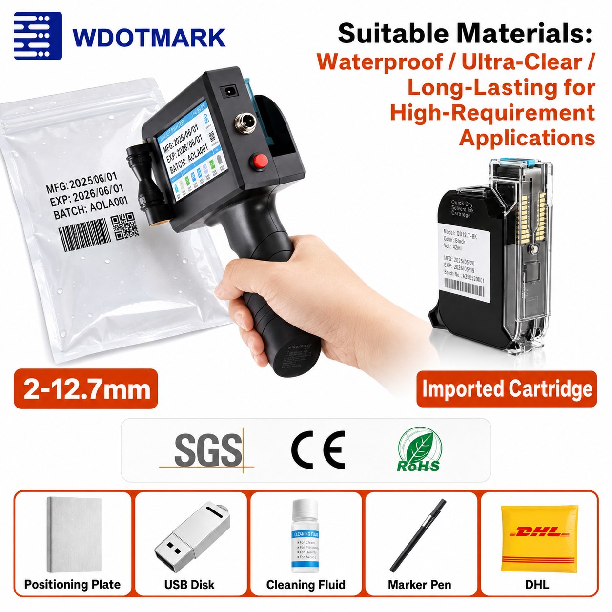 Handheld Inkjet Printer CD12 view 3