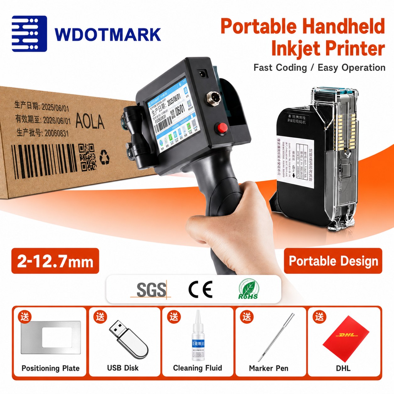 Handheld Inkjet Printer CD12 view 2