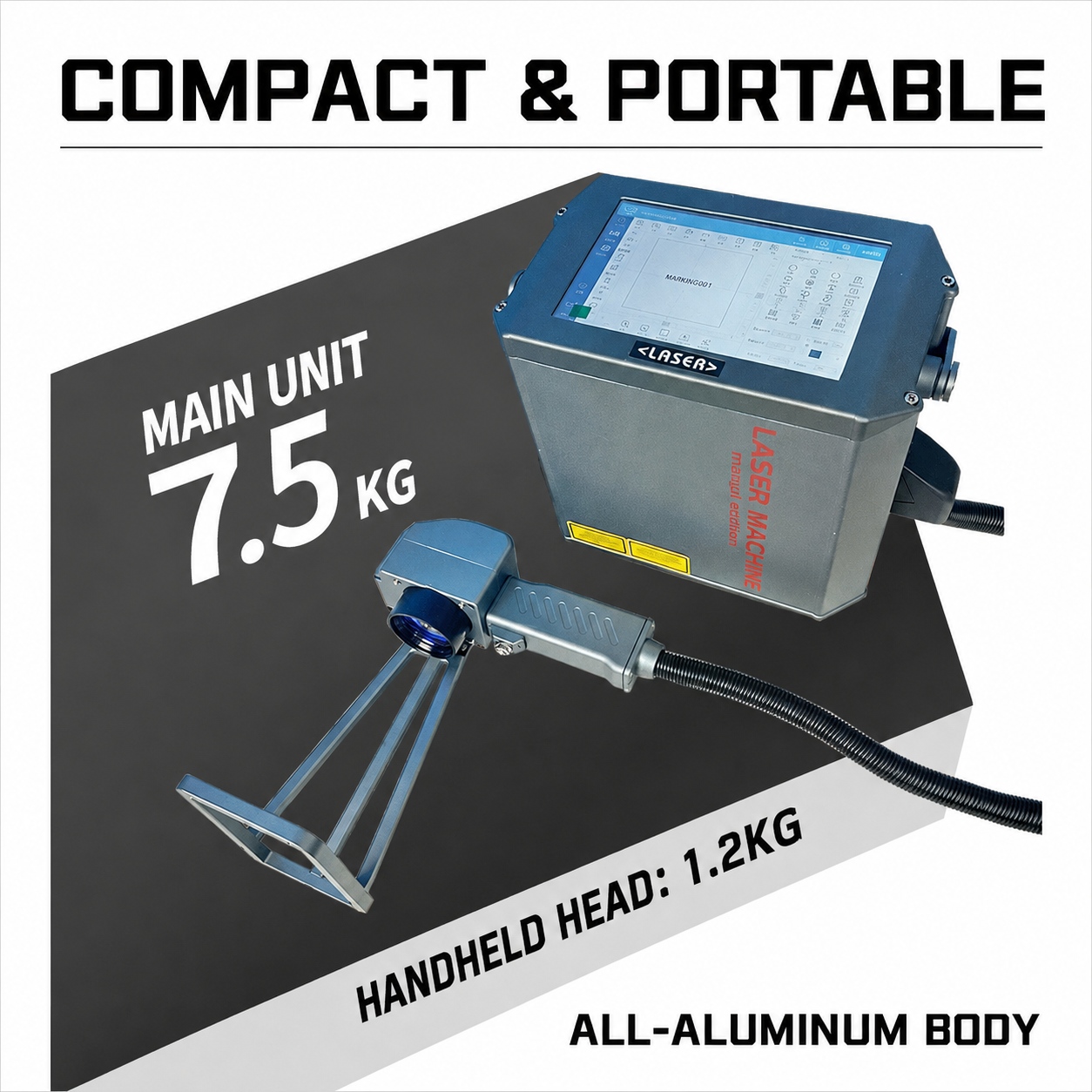 Handheld Fiber Laser Marking Machine 20W view 2