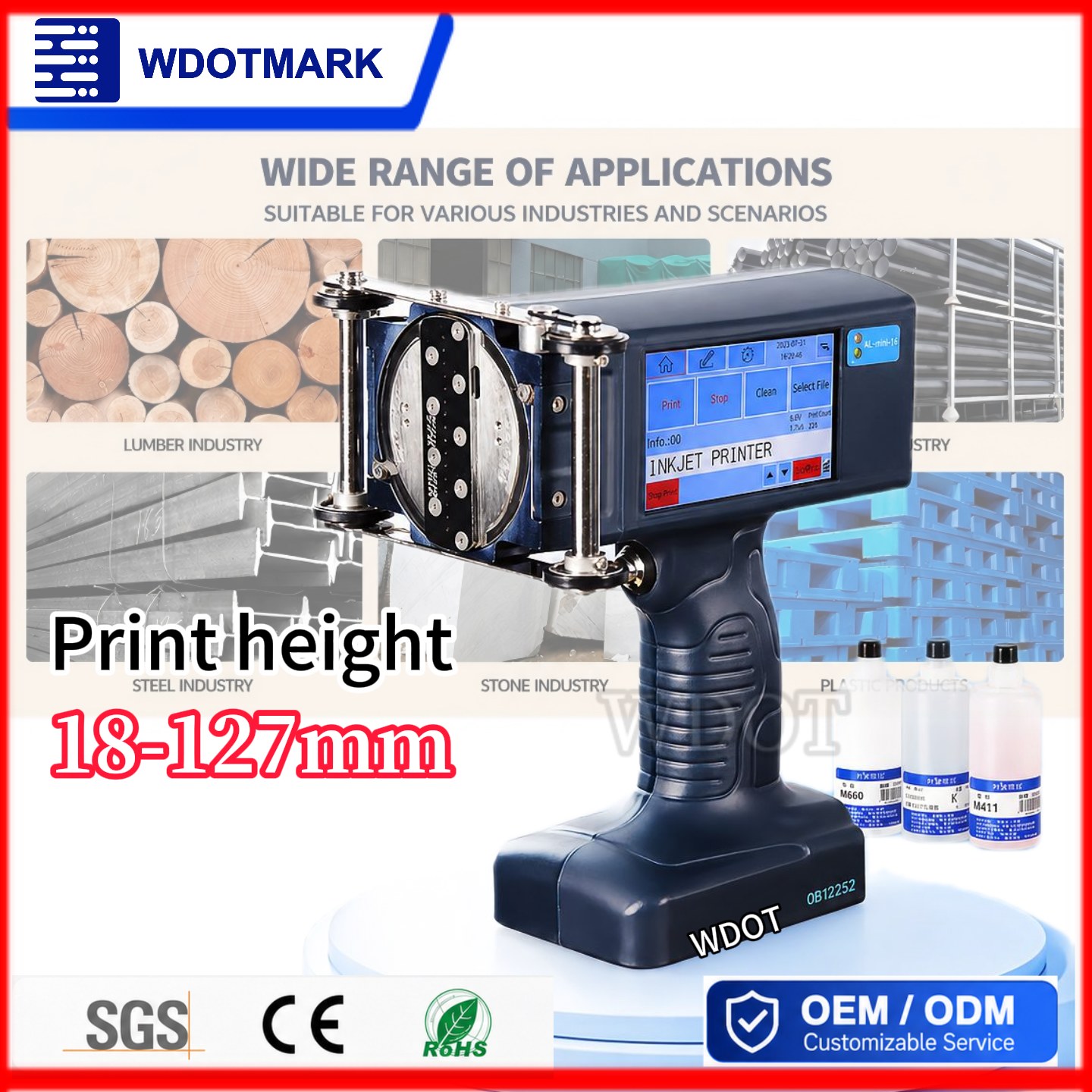 Handheld Inkjet Printer A1000 view 3