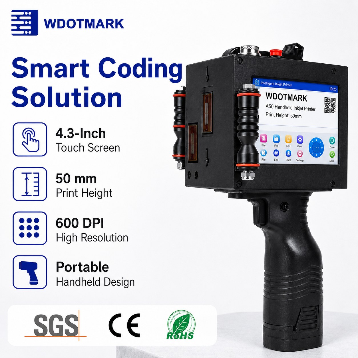 Handheld Inkjet Printer A50 view 2