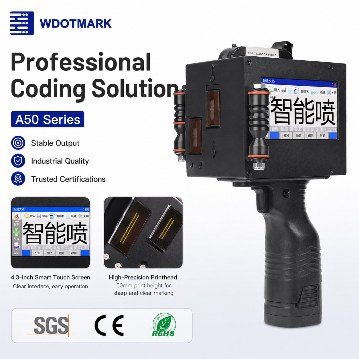 Handheld Inkjet Printer reference equipment for Handheld Inkjet Printer A50