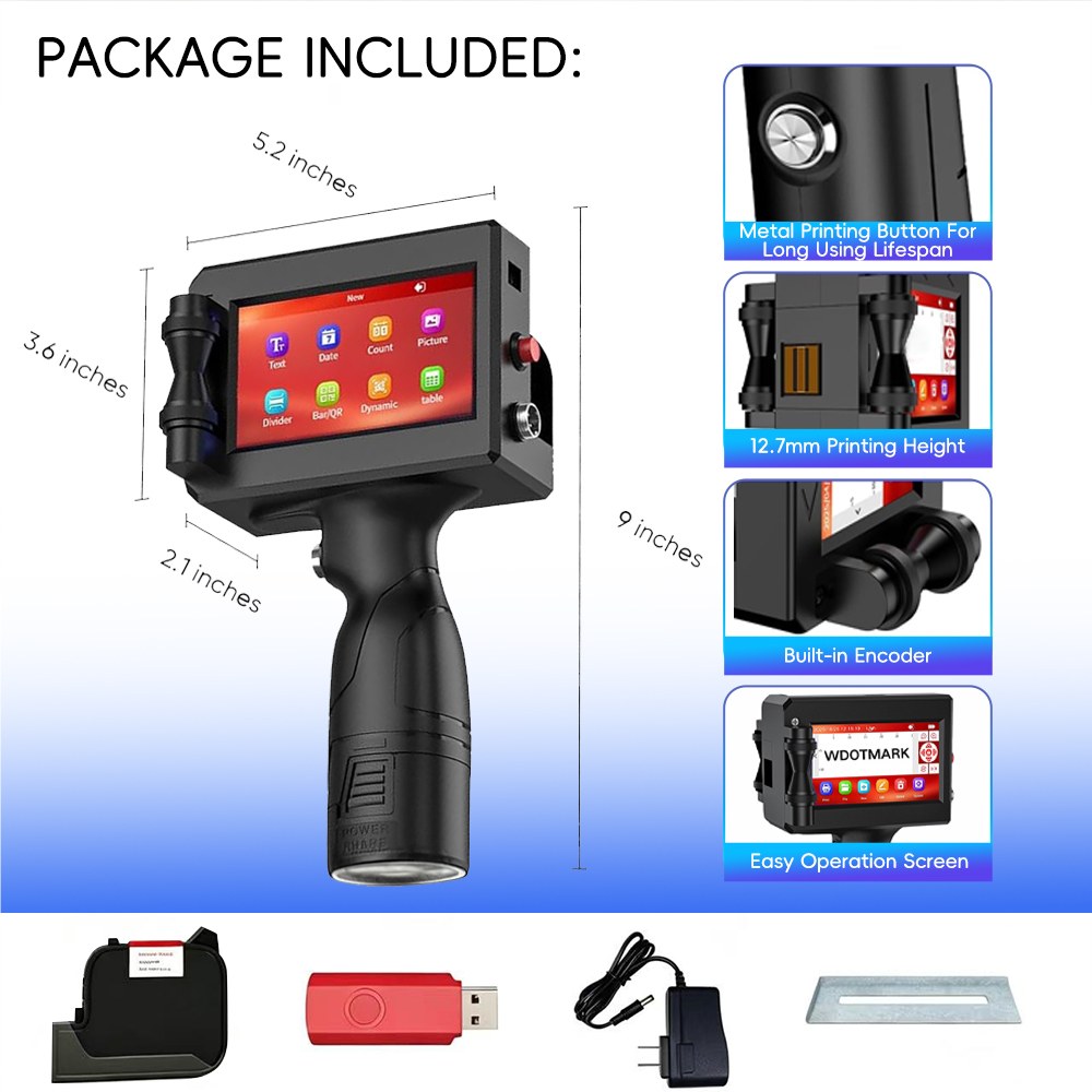 Handheld Inkjet Printer D12 view 2