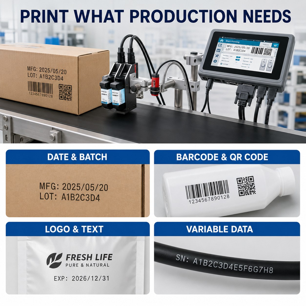 Online & Desktop TIJ Printer reference equipment for Thermal Inkjet Printer T9